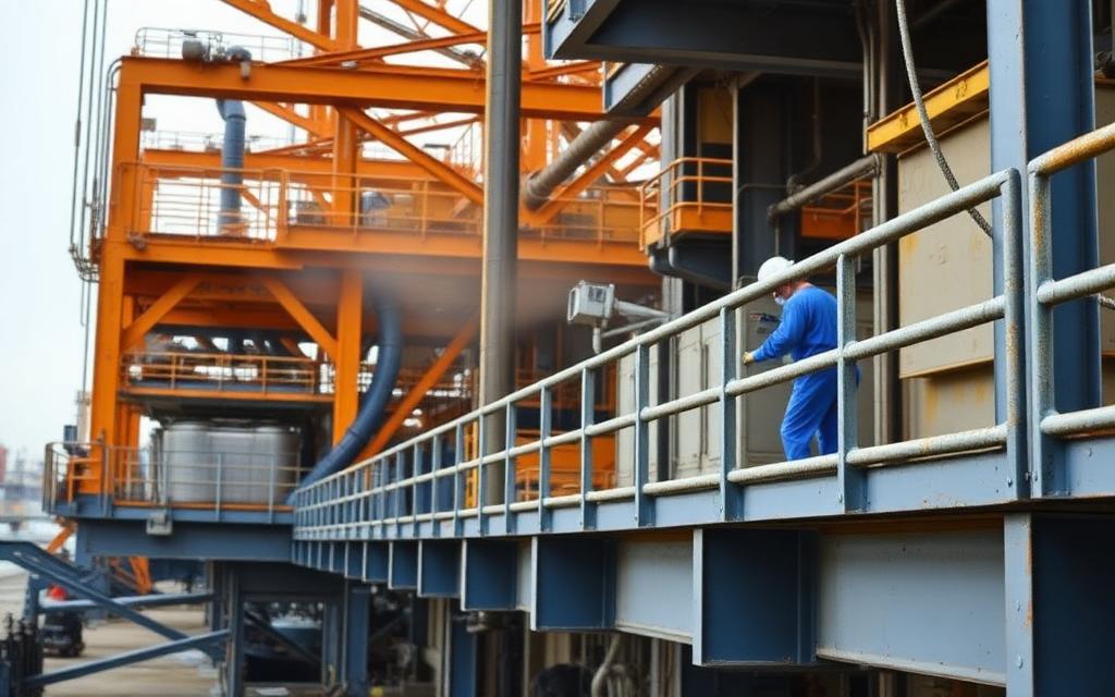 Industrial steel structure coated with Corotech protective coatings