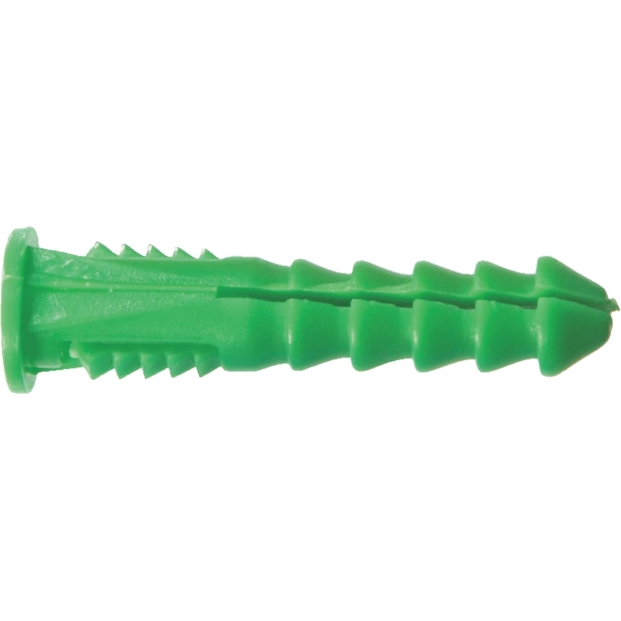 Ribbed plastic anchor
